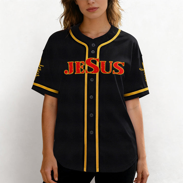 Camiseta de béisbol con la cruz de Jesús, clavos y corona de espinas de Christianartworkshop - image 37