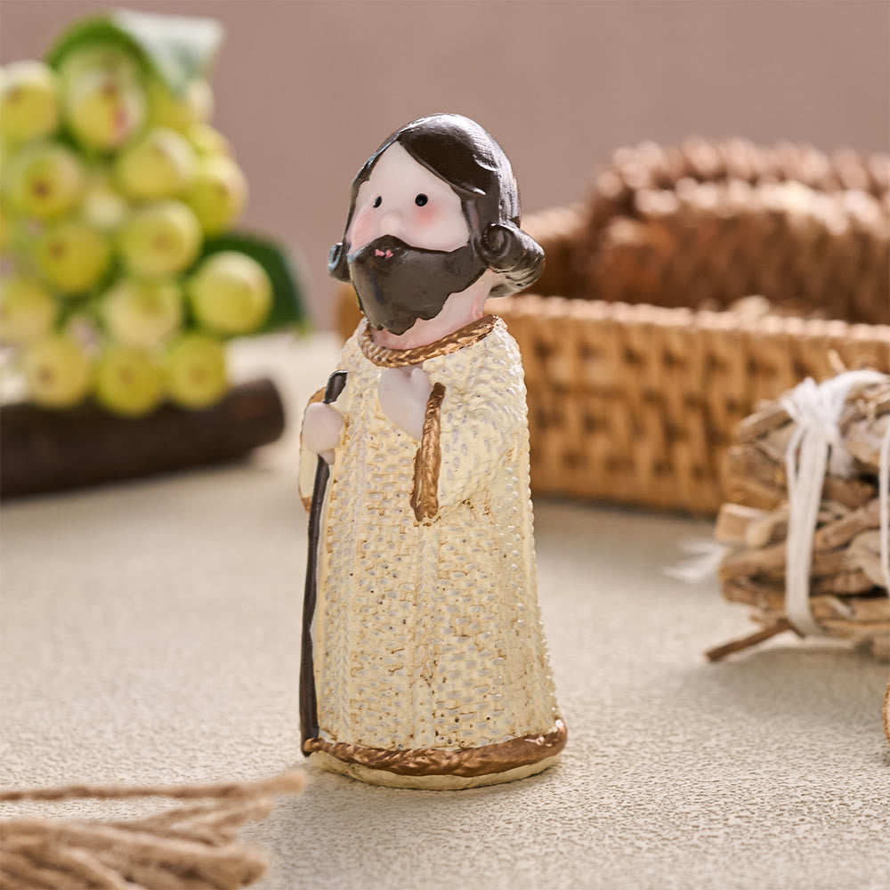 Christianartworkshop Mini adornos de personajes del Nacimiento: símbolo de la tranquila armonía celestial. - image 3