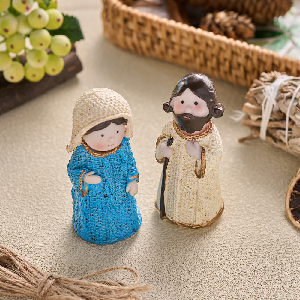 Christianartworkshop Mini adornos de personajes del Nacimiento: símbolo de la tranquila armonía celestial. - image 2