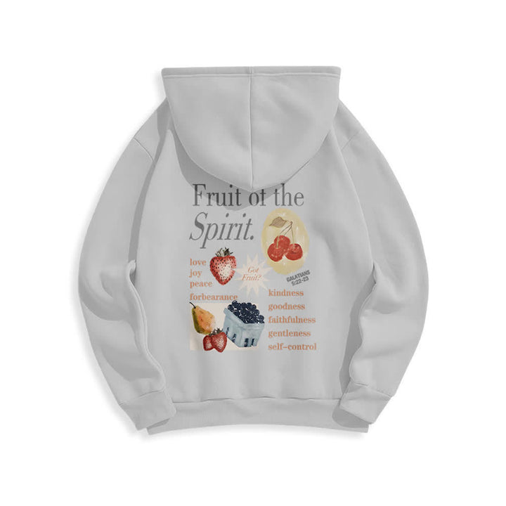 Christianartworkshop Sudadera con capucha de poliéster forrada de felpa con estampado de fresas Fruit Of the Spirit - image 4