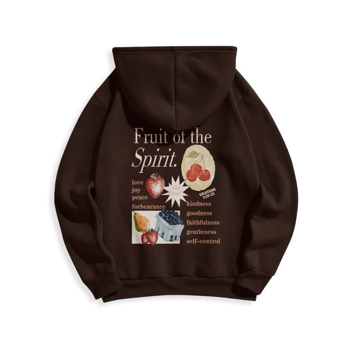 Christianartworkshop Sudadera con capucha de poliéster forrada de felpa con estampado de fresas Fruit Of the Spirit - image 13