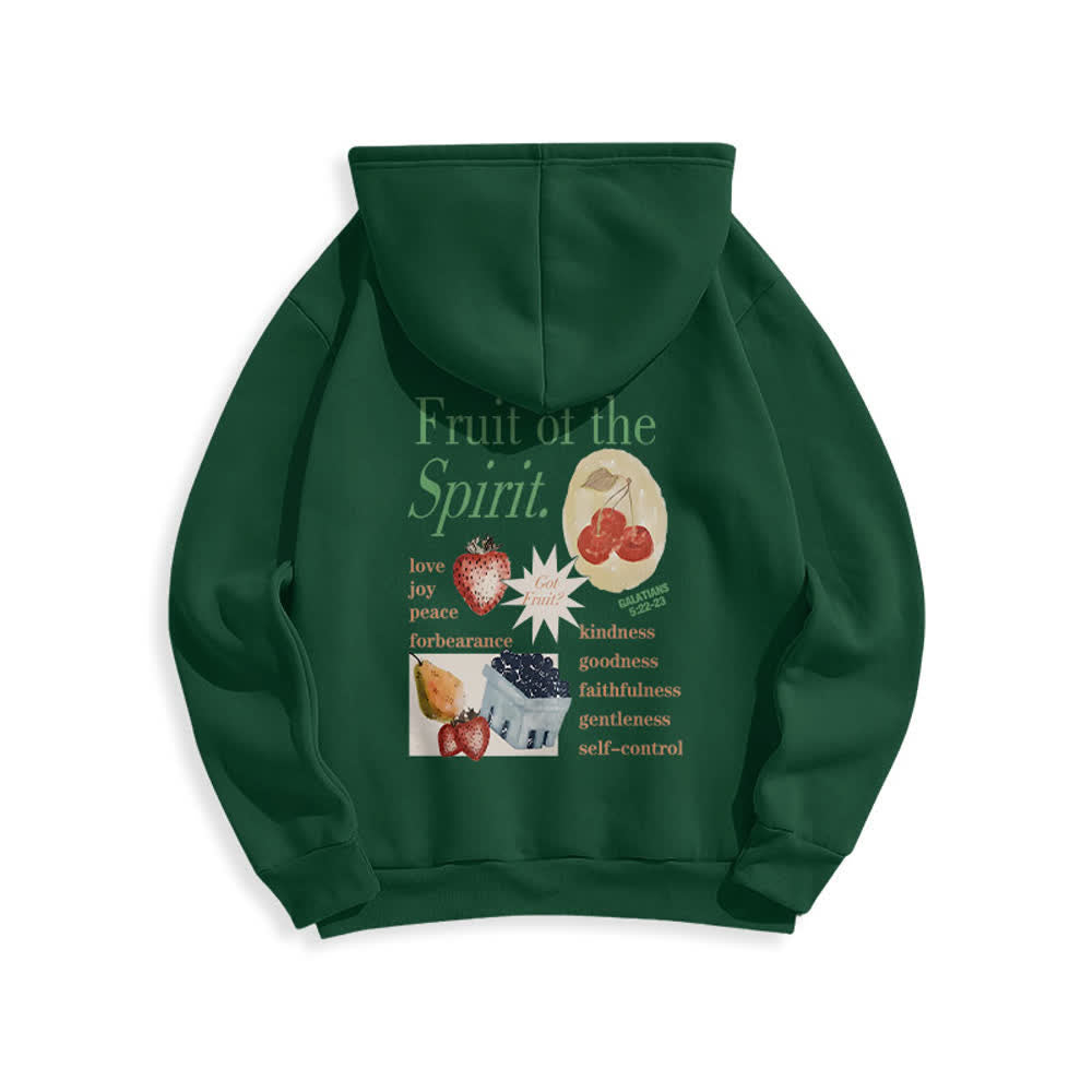 Christianartworkshop Sudadera con capucha de poliéster forrada de felpa con estampado de fresas Fruit Of the Spirit - image 19