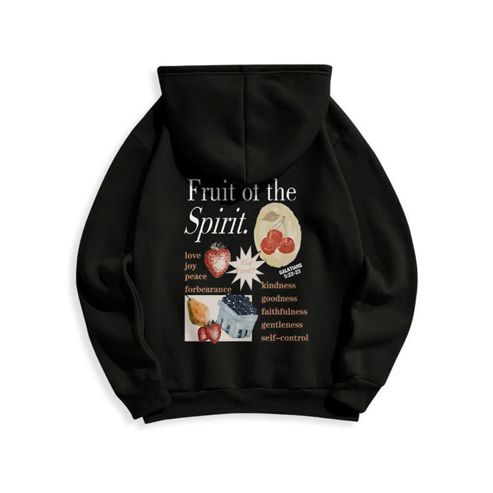 Christianartworkshop Sudadera con capucha de poliéster forrada de felpa con estampado de fresas Fruit Of the Spirit - image 7