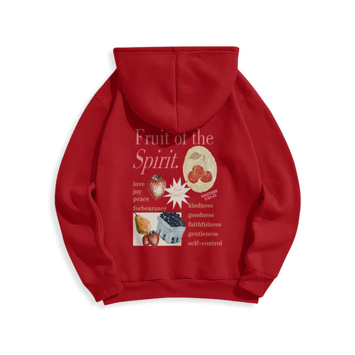 Christianartworkshop Sudadera con capucha de poliéster forrada de felpa con estampado de fresas Fruit Of the Spirit - image 16