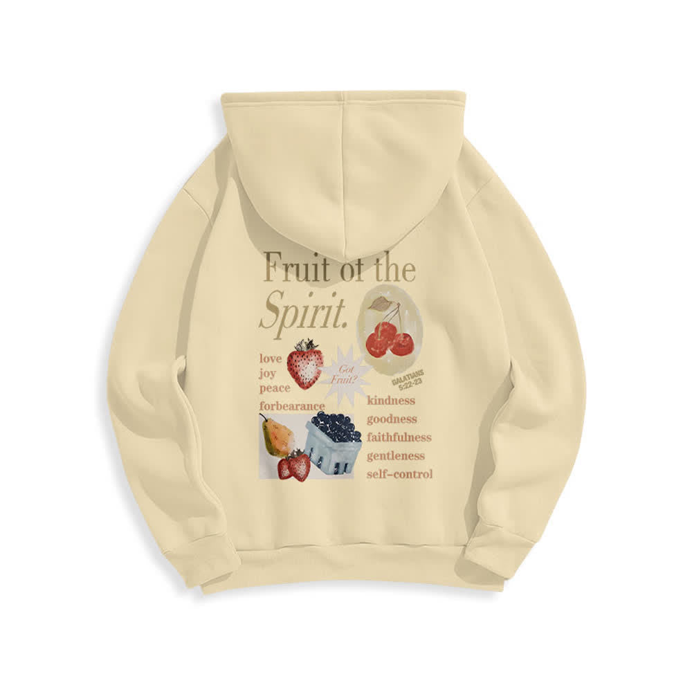 Christianartworkshop Sudadera con capucha de poliéster forrada de felpa con estampado de fresas Fruit Of the Spirit - image 10