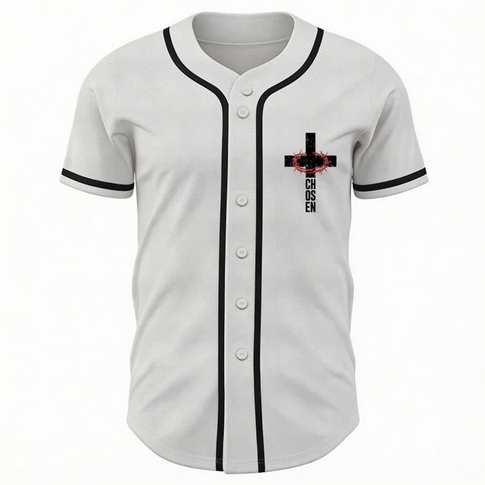 Christianartworkshop Jesús EL CAMINO LA VERDAD LA VIDA Camiseta de béisbol con botones - image 9