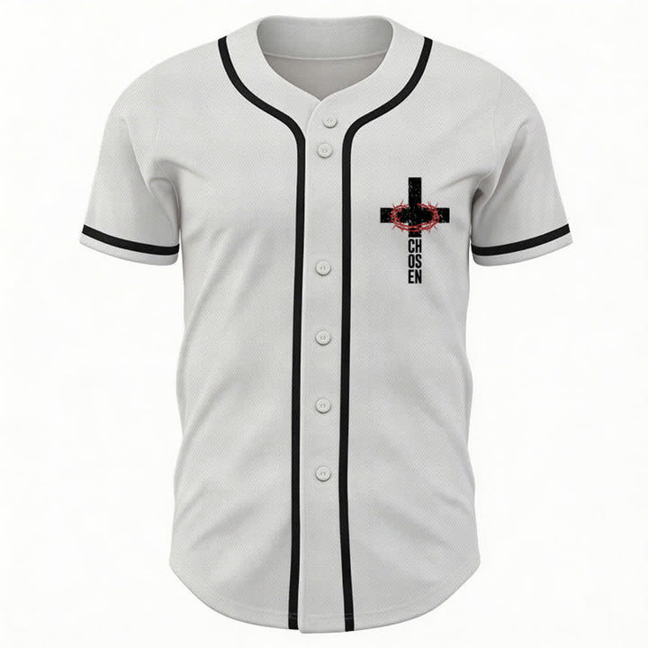 Christianartworkshop Jesús EL CAMINO LA VERDAD LA VIDA Camiseta de béisbol con botones - image 9