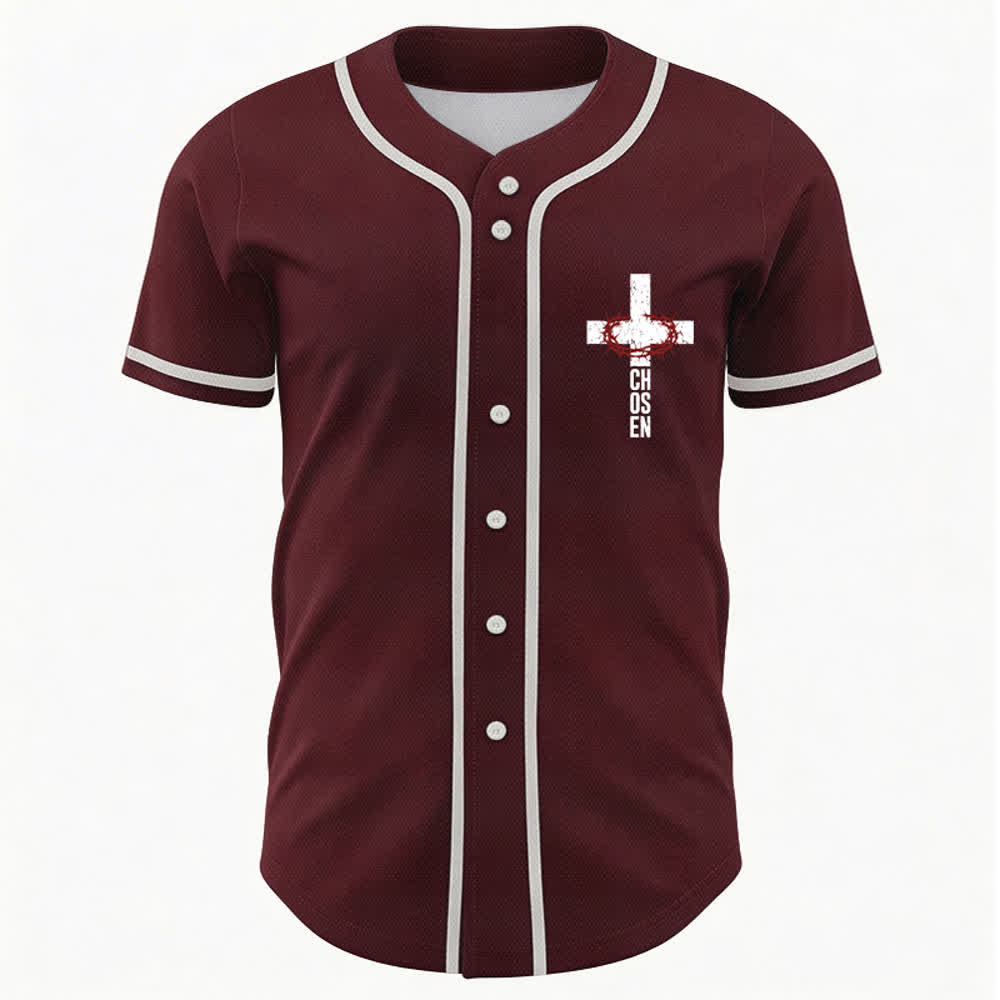 Christianartworkshop Jesús EL CAMINO LA VERDAD LA VIDA Camiseta de béisbol con botones - image 16