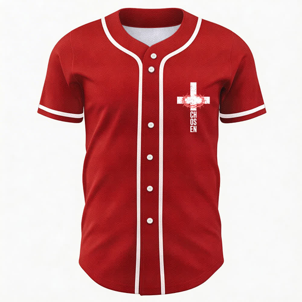 Christianartworkshop Jesús EL CAMINO LA VERDAD LA VIDA Camiseta de béisbol con botones - image 44