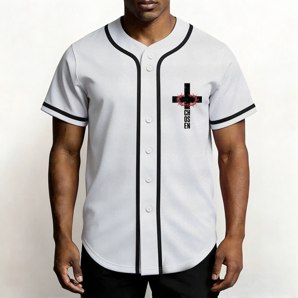 Christianartworkshop Jesús EL CAMINO LA VERDAD LA VIDA Camiseta de béisbol con botones - image 13