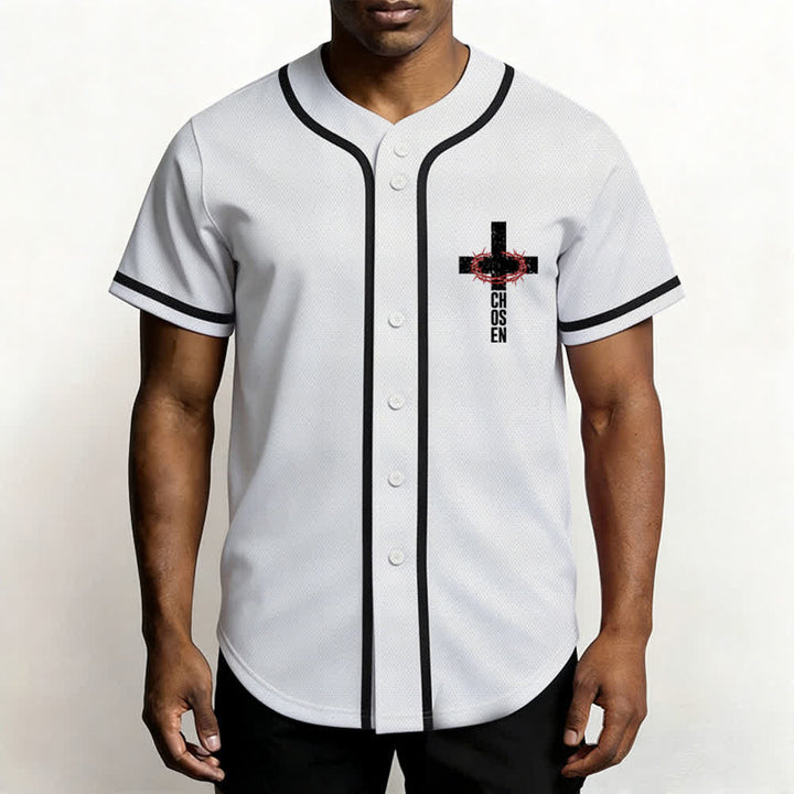 Christianartworkshop Jesús EL CAMINO LA VERDAD LA VIDA Camiseta de béisbol con botones - image 13