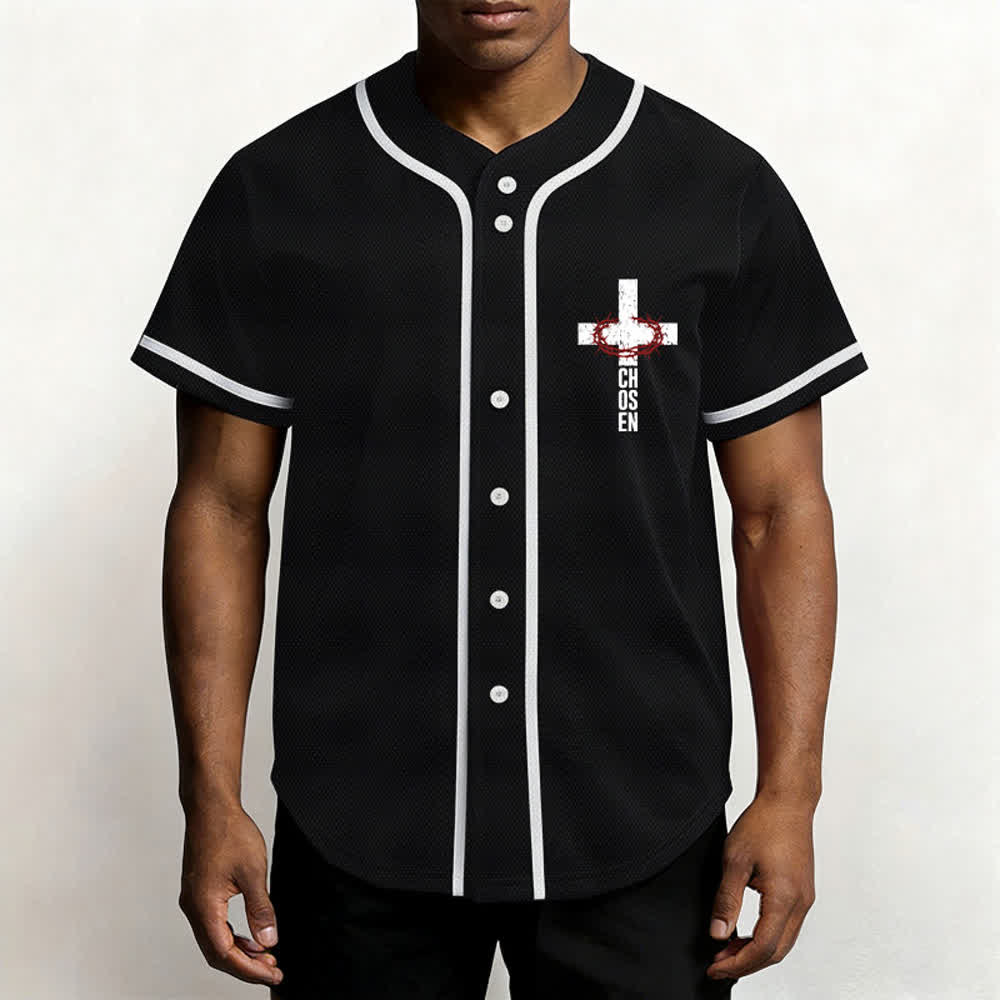 Christianartworkshop Jesús EL CAMINO LA VERDAD LA VIDA Camiseta de béisbol con botones - image 6