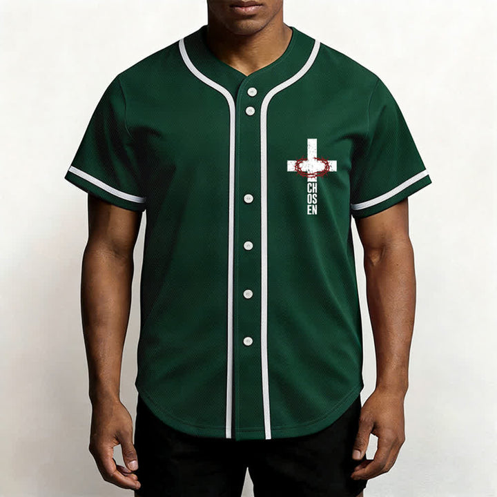 Christianartworkshop Jesús EL CAMINO LA VERDAD LA VIDA Camiseta de béisbol con botones - image 34