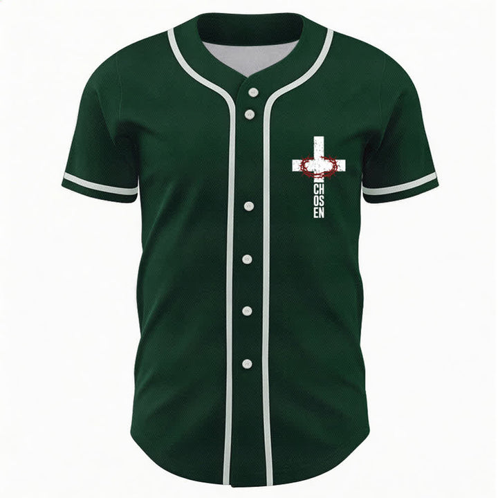 Christianartworkshop Jesús EL CAMINO LA VERDAD LA VIDA Camiseta de béisbol con botones - image 30