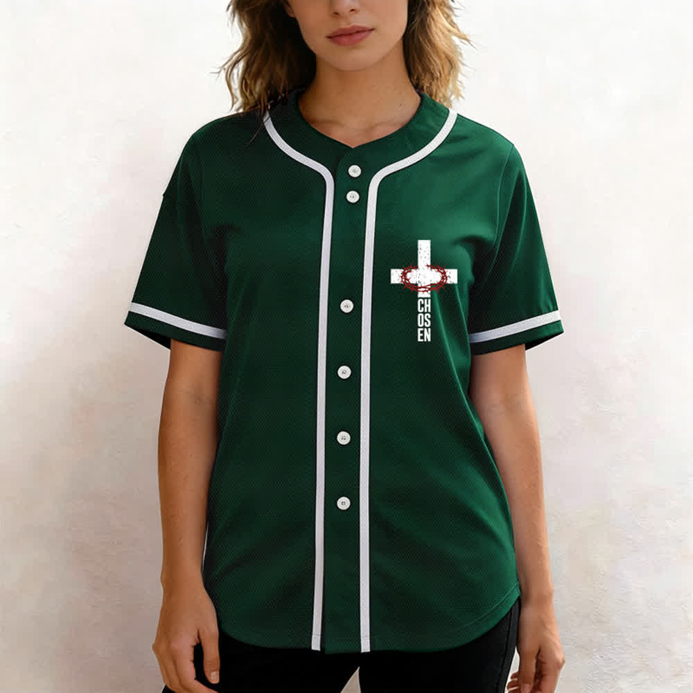 Christianartworkshop Jesús EL CAMINO LA VERDAD LA VIDA Camiseta de béisbol con botones - image 32