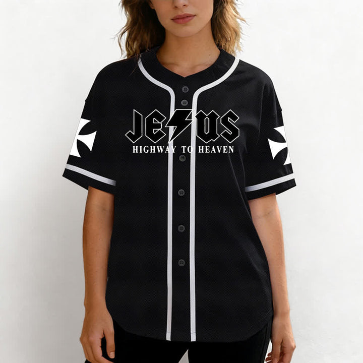 Christianartworkshop Jesús Camino al Cielo Jeremías 17:7-8 Camiseta de béisbol - image 11