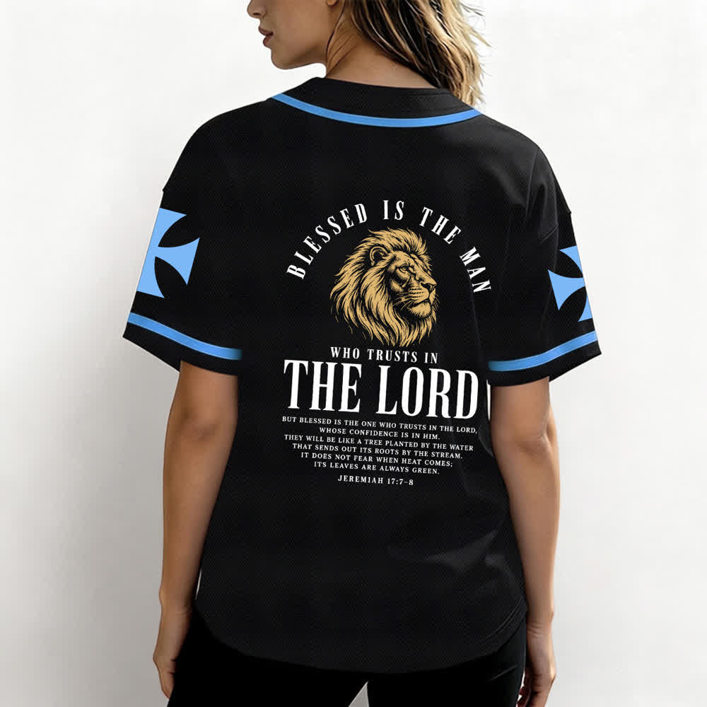 Christianartworkshop Jesús Camino al Cielo Jeremías 17:7-8 Camiseta de béisbol - image 45