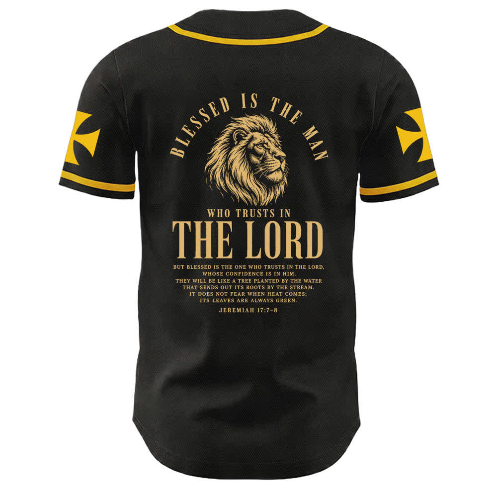 Christianartworkshop Jesús Camino al Cielo Jeremías 17:7-8 Camiseta de béisbol - image 1