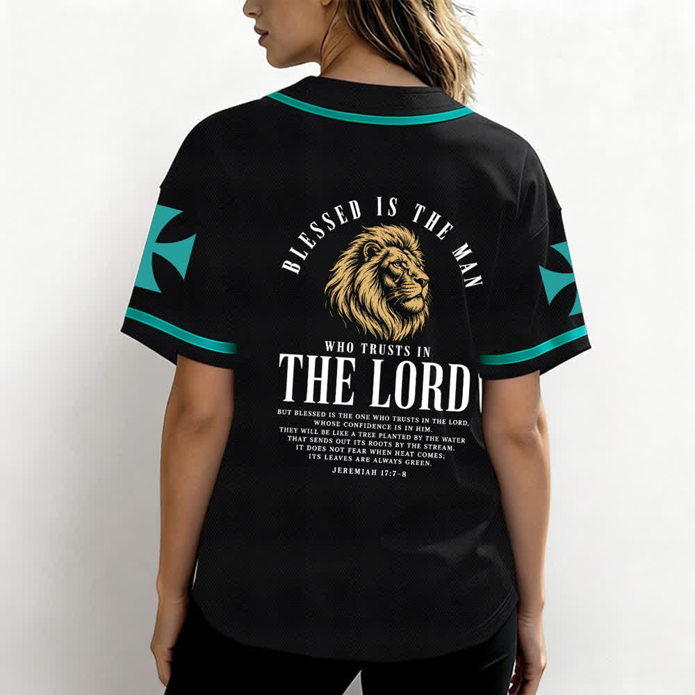 Christianartworkshop Jesús Camino al Cielo Jeremías 17:7-8 Camiseta de béisbol - image 31