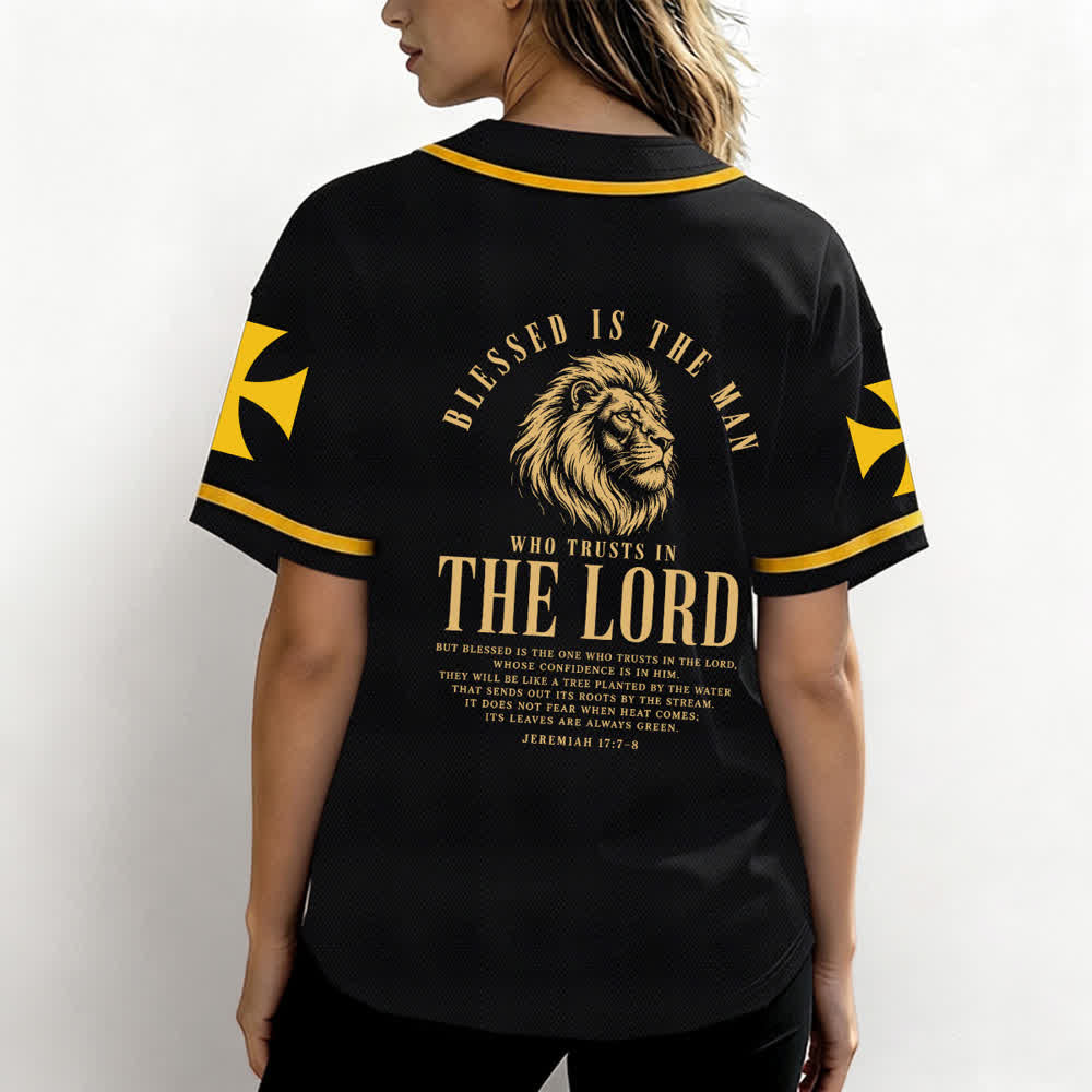 Christianartworkshop Jesús Camino al Cielo Jeremías 17:7-8 Camiseta de béisbol - image 3