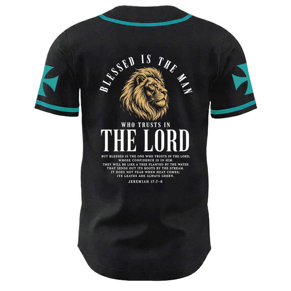 Christianartworkshop Jesús Camino al Cielo Jeremías 17:7-8 Camiseta de béisbol - image 29