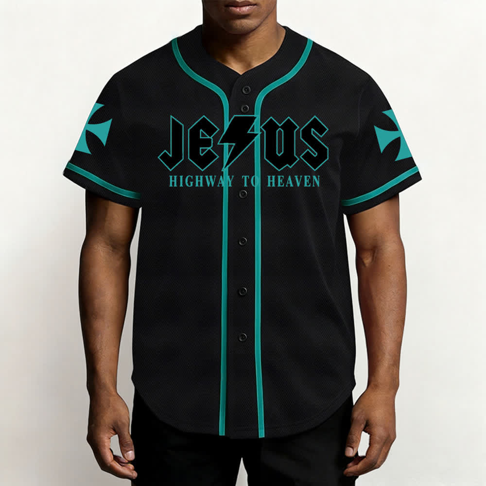 Christianartworkshop Jesús Camino al Cielo Jeremías 17:7-8 Camiseta de béisbol - image 34