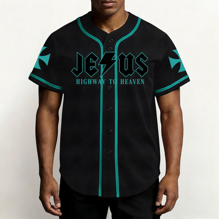 Christianartworkshop Jesús Camino al Cielo Jeremías 17:7-8 Camiseta de béisbol - image 34