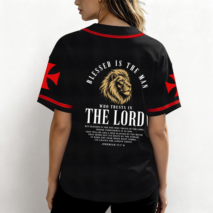 Christianartworkshop Jesús Camino al Cielo Jeremías 17:7-8 Camiseta de béisbol - image 17