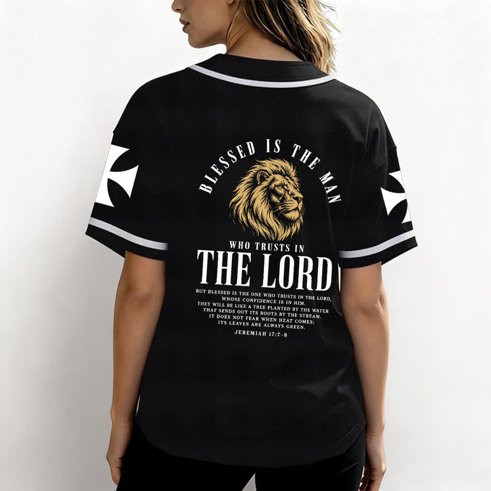 Christianartworkshop Jesús Camino al Cielo Jeremías 17:7-8 Camiseta de béisbol - image 10
