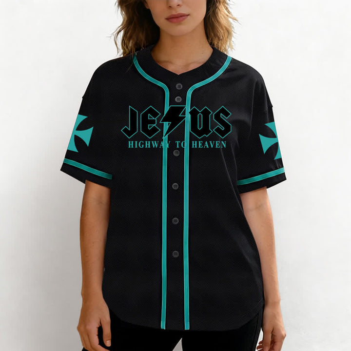 Christianartworkshop Jesús Camino al Cielo Jeremías 17:7-8 Camiseta de béisbol - image 32