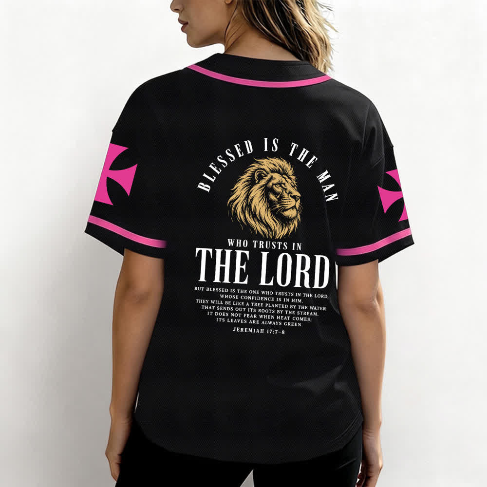 Christianartworkshop Jesús Camino al Cielo Jeremías 17:7-8 Camiseta de béisbol - image 24