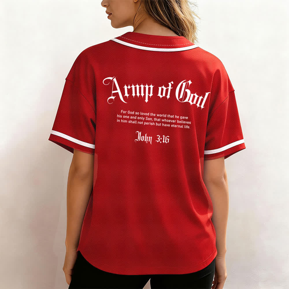 Christianartworkshop Camiseta de béisbol urbana de malla Army Of God - image 38
