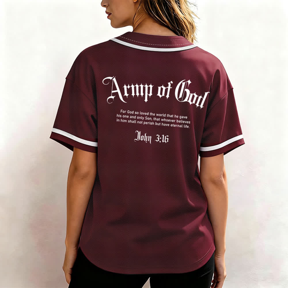 Christianartworkshop Camiseta de béisbol urbana de malla Army Of God - image 17
