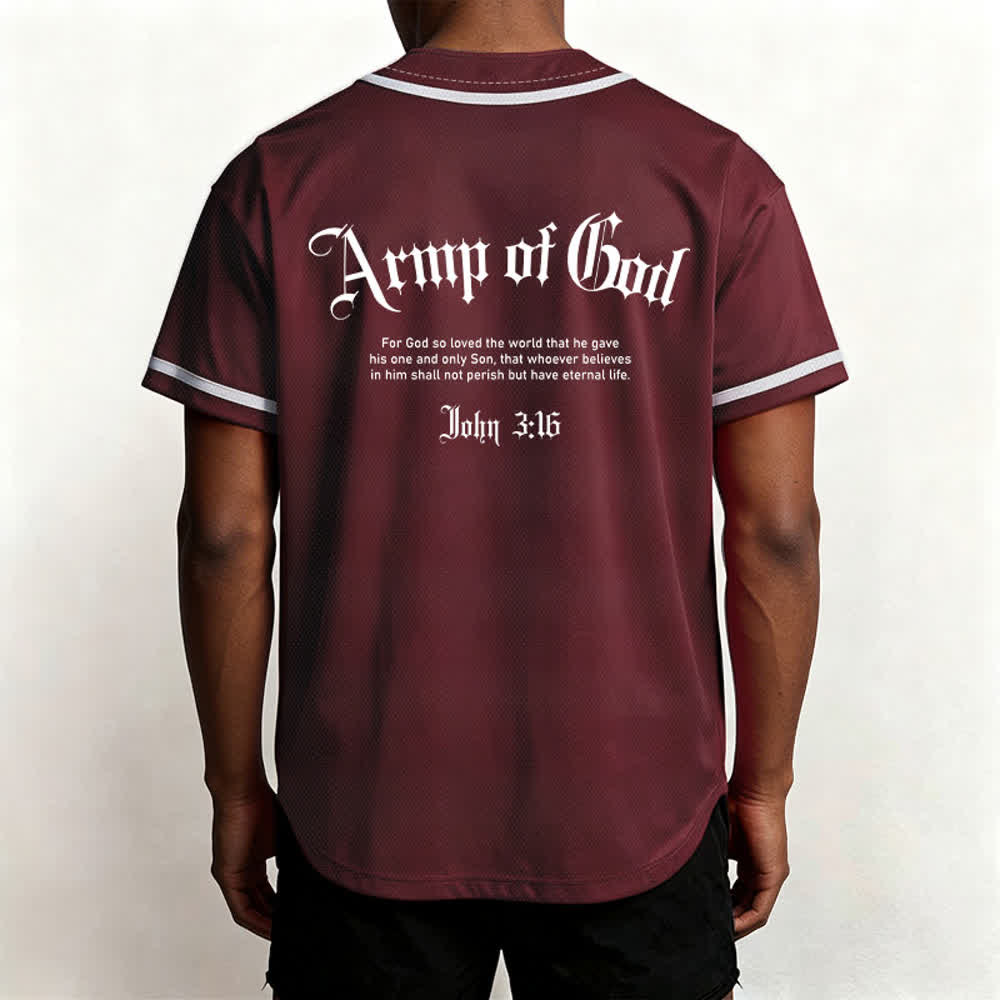 Christianartworkshop Camiseta de béisbol urbana de malla Army Of God - image 19