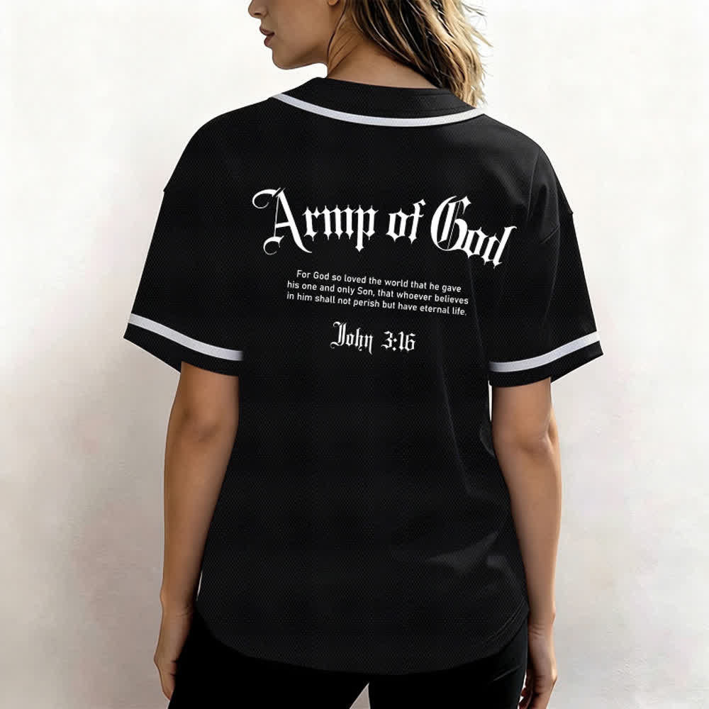 Christianartworkshop Camiseta de béisbol urbana de malla Army Of God - image 10