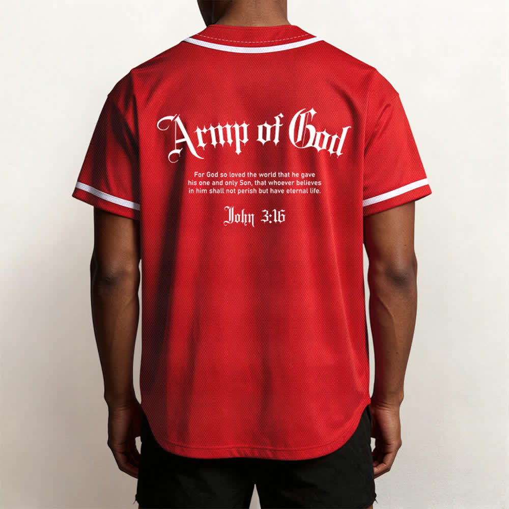 Christianartworkshop Camiseta de béisbol urbana de malla Army Of God - image 40