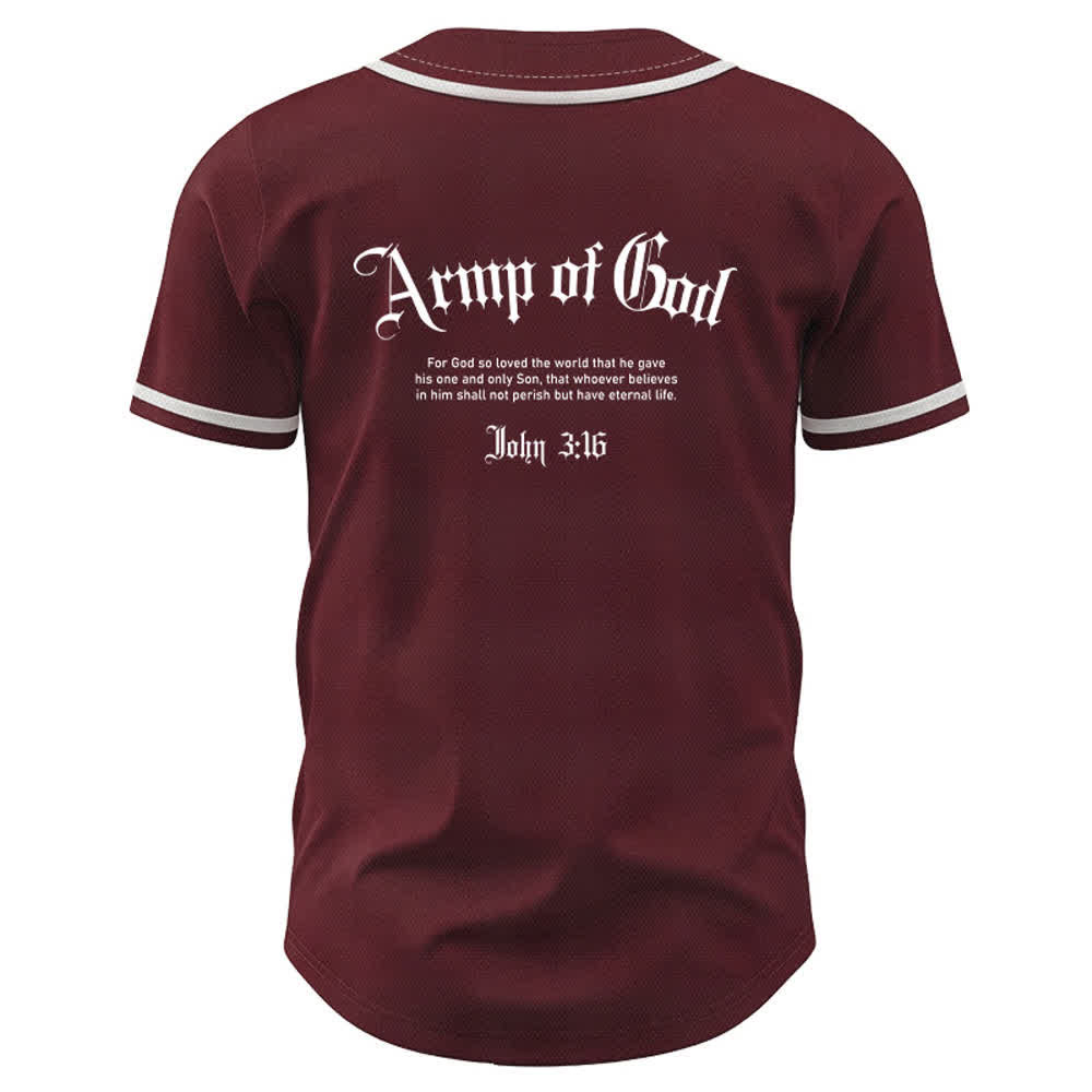 Christianartworkshop Camiseta de béisbol urbana de malla Army Of God - image 15