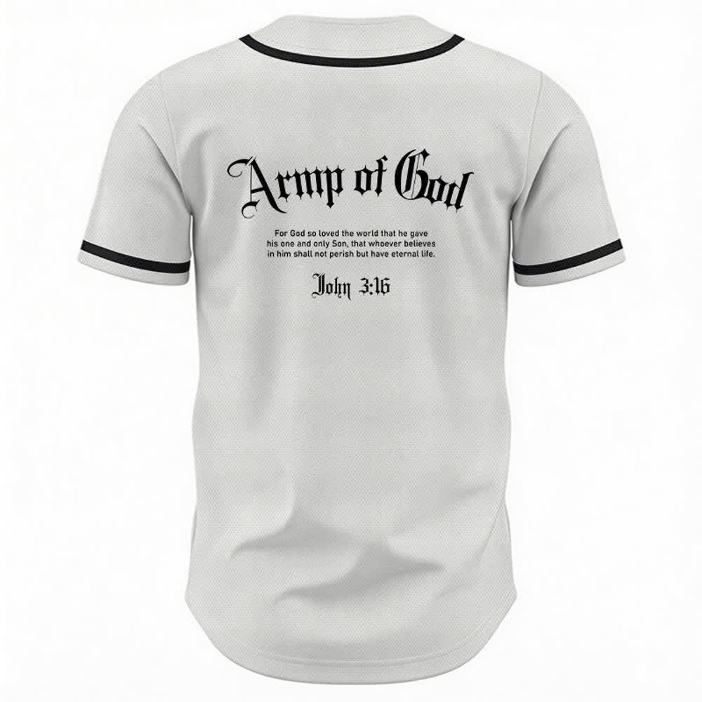 Christianartworkshop Camiseta de béisbol urbana de malla Army Of God - image 1