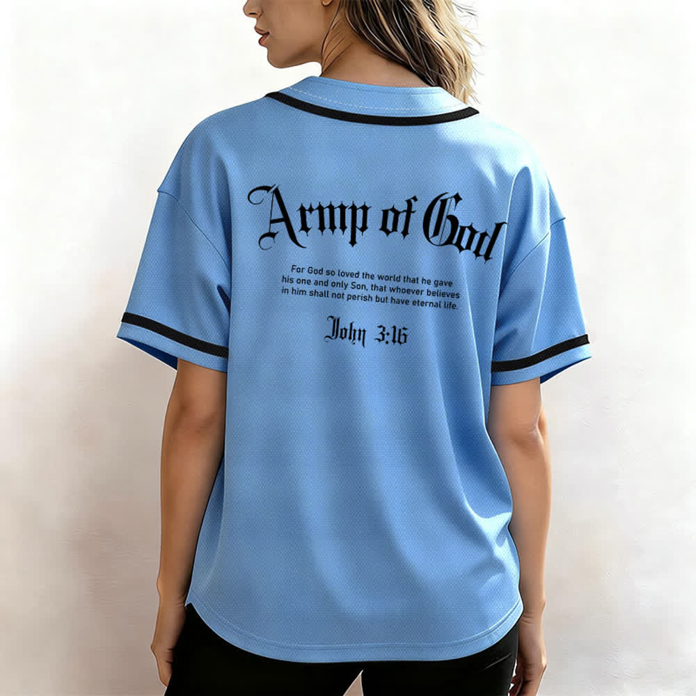 Christianartworkshop Camiseta de béisbol urbana de malla Army Of God - image 45