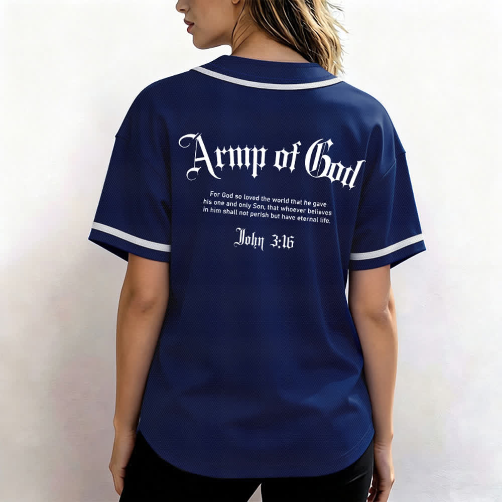 Christianartworkshop Camiseta de béisbol urbana de malla Army Of God - image 52