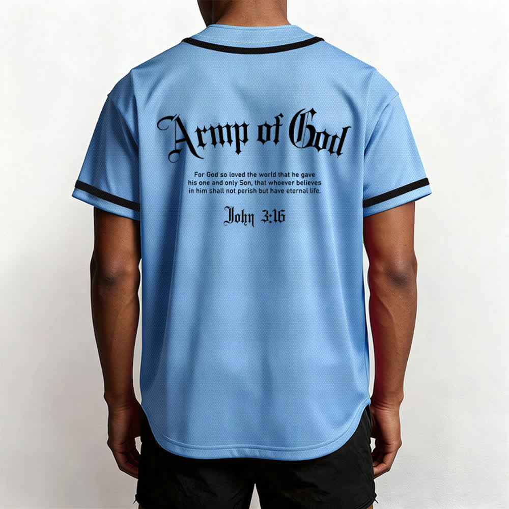 Christianartworkshop Camiseta de béisbol urbana de malla Army Of God - image 47