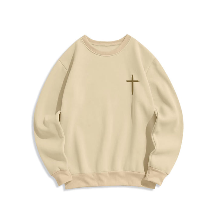 Christianartworkshop Sudadera de cuello redondo con estampado de corona de Jesús es Rey - image 17