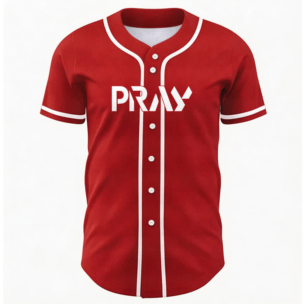 Camiseta de béisbol con mensaje "Pray Tap My Shoulder" de Christianartworkshop - image 16