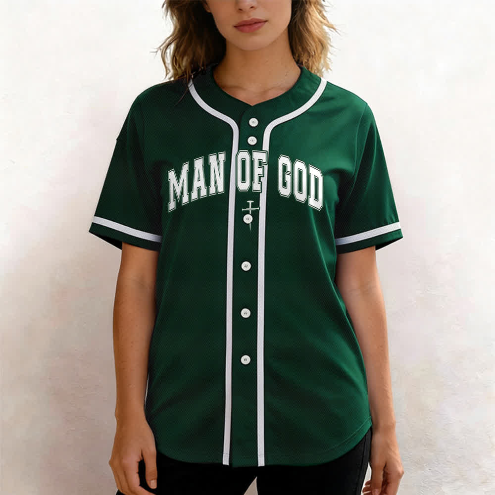 Camiseta de béisbol con mensaje "Pray Tap My Shoulder" de Christianartworkshop - image 39