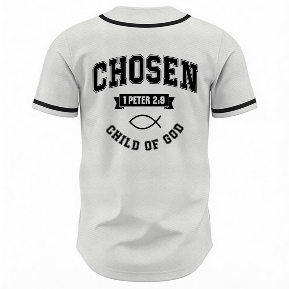 Christianartworkshop Camiseta de béisbol de malla Team Jesus Chosen - image 1