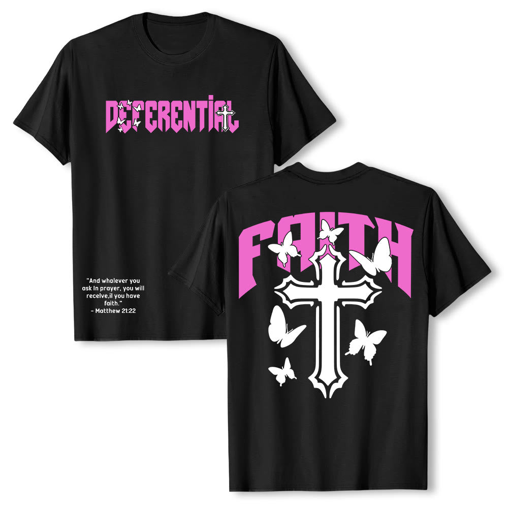 Christianartworkshop Camiseta de manga corta "FE" - Negro - 2XL - image 0