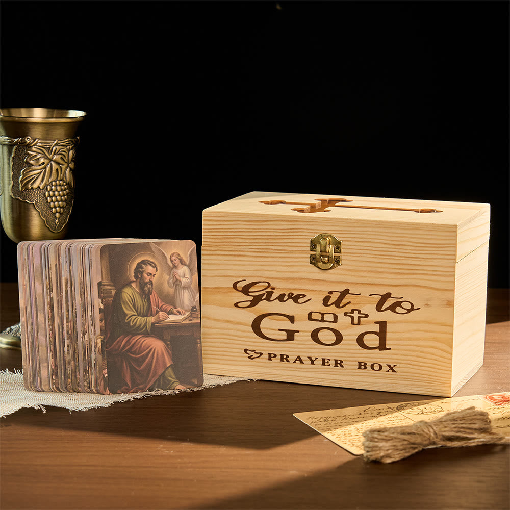 Christianartworkshop Caja de oración rústica con forma de cruz (solo la caja): símbolo de un refugio celestial y pacífico. - image 1
