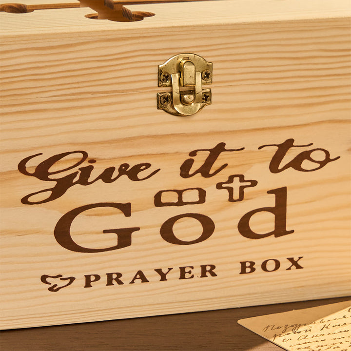 Christianartworkshop Caja de oración rústica con forma de cruz (solo la caja): símbolo de un refugio celestial y pacífico. - image 8