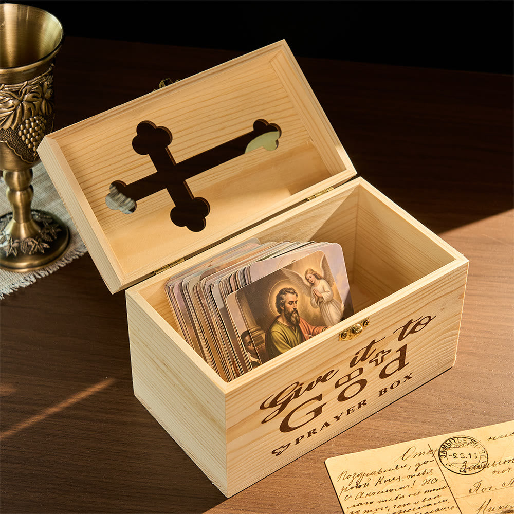 Christianartworkshop Caja de oración rústica con forma de cruz (solo la caja): símbolo de un refugio celestial y pacífico. - image 7