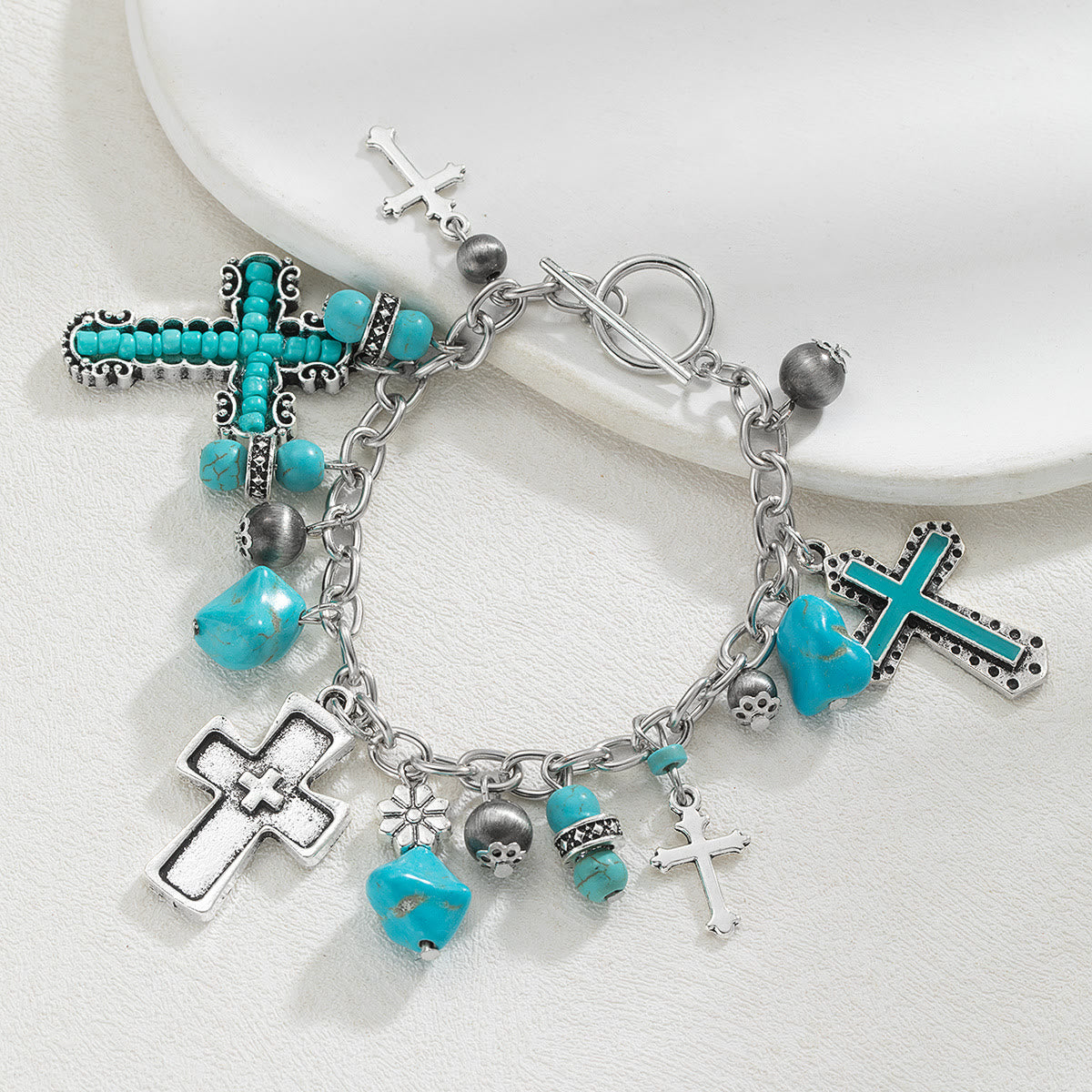 Christianartworkshop Pulsera y colgante para coche con cruz bohemia atemporal: símbolo de paz celestial duradera. - image 10